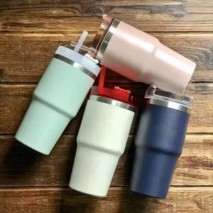20oz Stainless Steel Tumbler with Lid & Straw - Vacuum Insulated Cup for Coffee, Tea & Water - Leakproof, Sweatproof