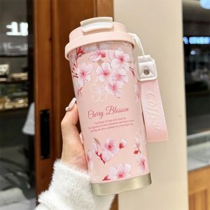 530ml (18oz) Stainless Steel Coffee Tumbler - Double Wall Vacuum Insulated, Leakproof - Hot & Cold Travel Mug